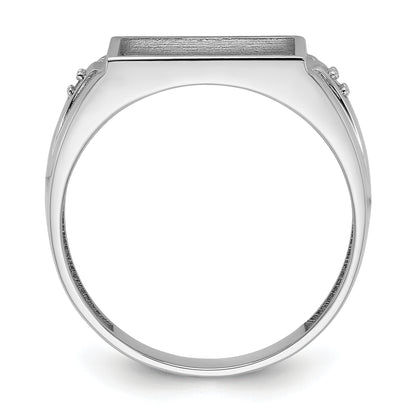 10K White Gold 10K Men'S Ring Mounting