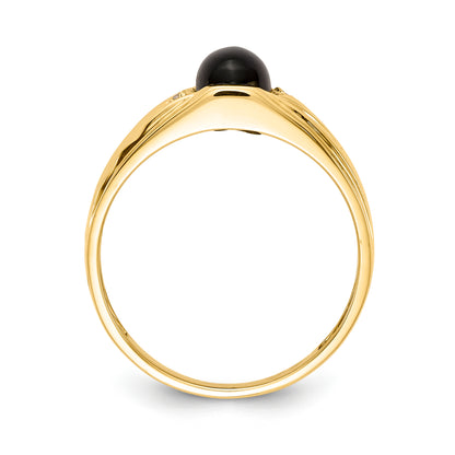 10K Yellow Gold 10K Aa Diamond Men'S Ring