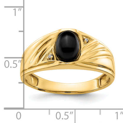 10K Yellow Gold 10K Aa Diamond Men'S Ring