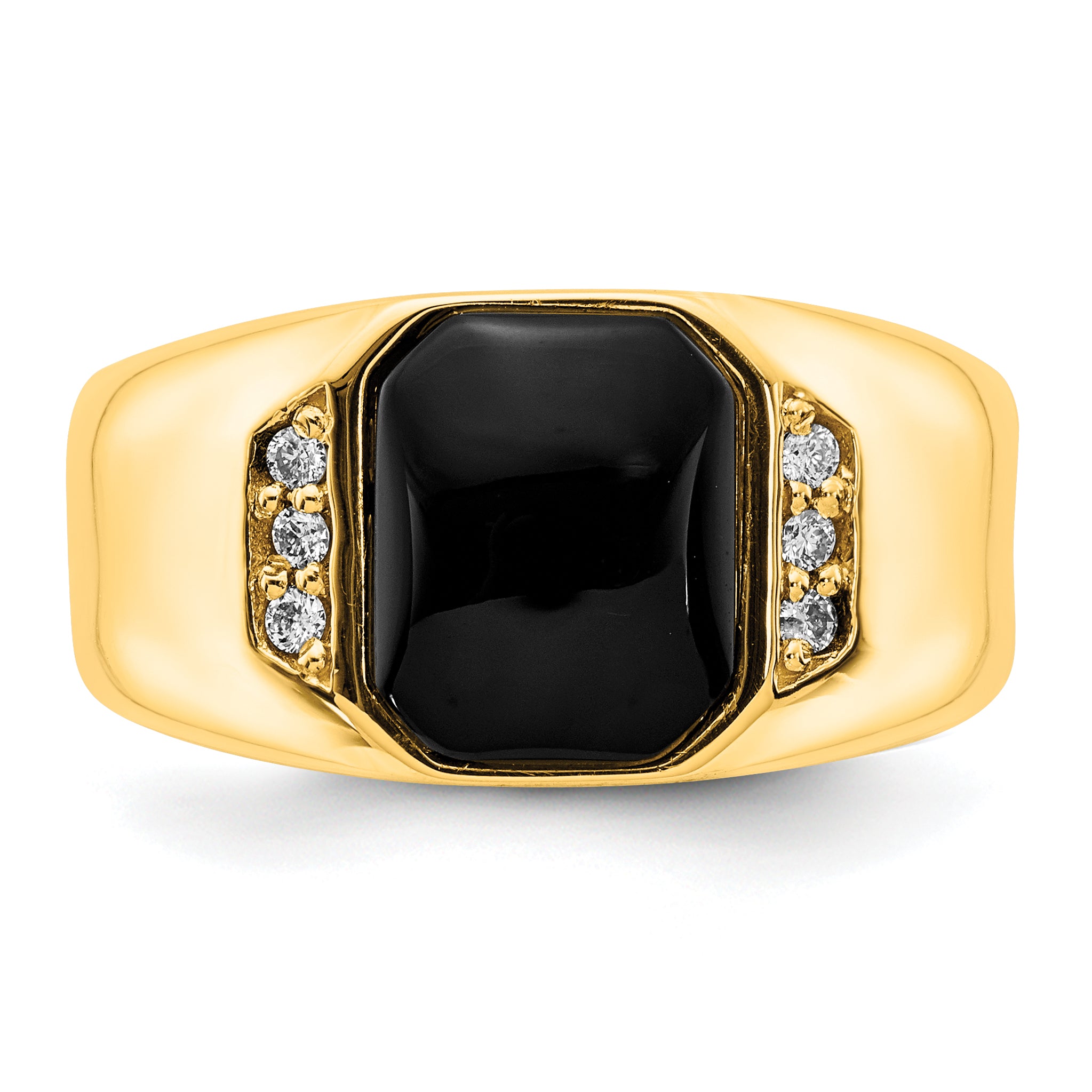 10K Yellow Gold 10K Men'S Band Mounting