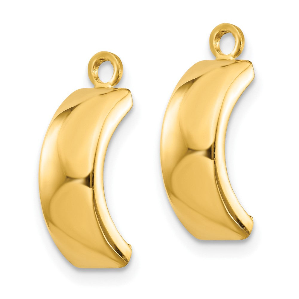 10K Yellow Gold Polished Earring Jackets