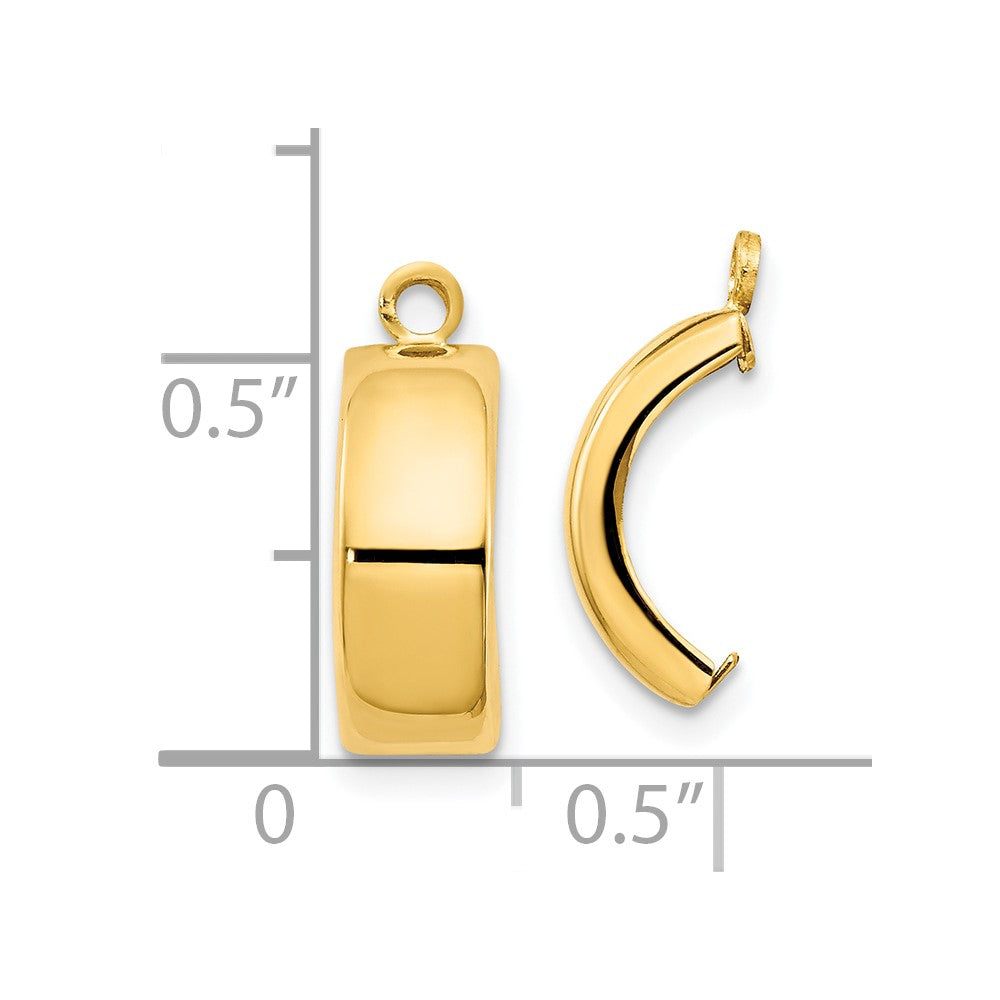 10K Yellow Gold Polished Earring Jackets