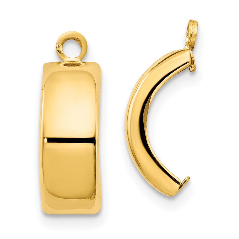 10K Yellow Gold Polished Earring Jackets