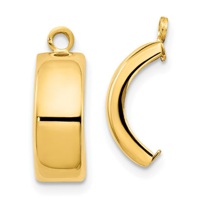 10K Yellow Gold Polished Earring Jackets