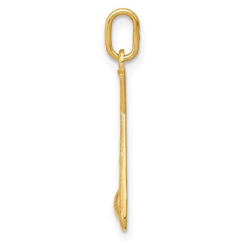 10K Yellow Gold Baseball Bats & Ball Pendant