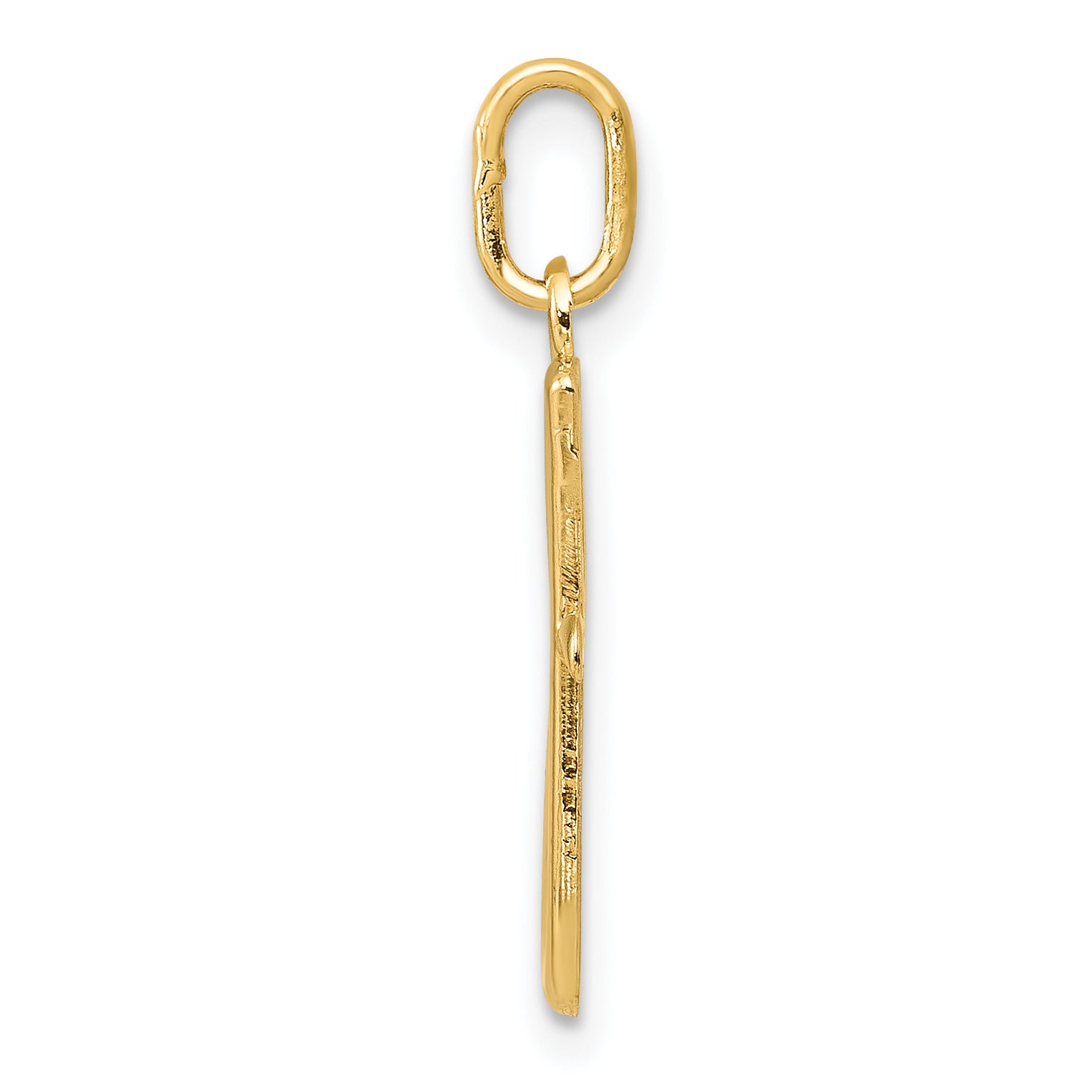10K Yellow Gold Letter G Initial Charm