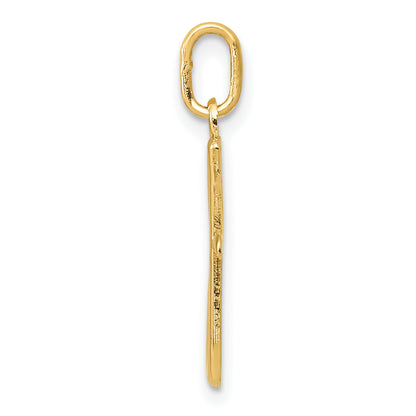 10K Yellow Gold Letter G Initial Charm