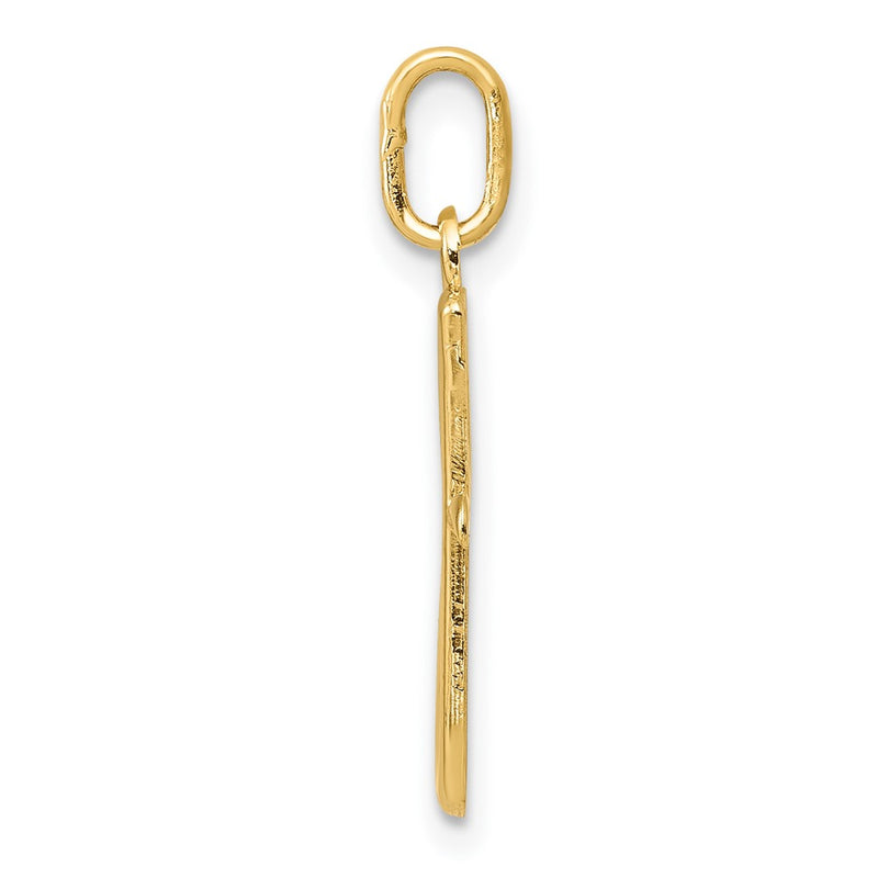 10K Yellow Gold Letter G Initial Charm