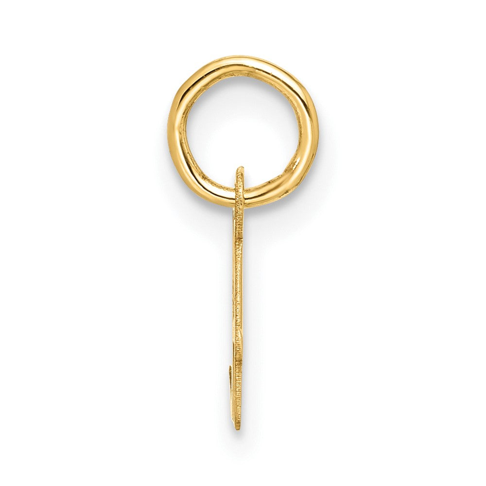 10K Yellow Gold Small Script Initial A Charm