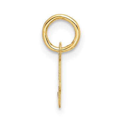 10K Yellow Gold Small Script Initial A Charm