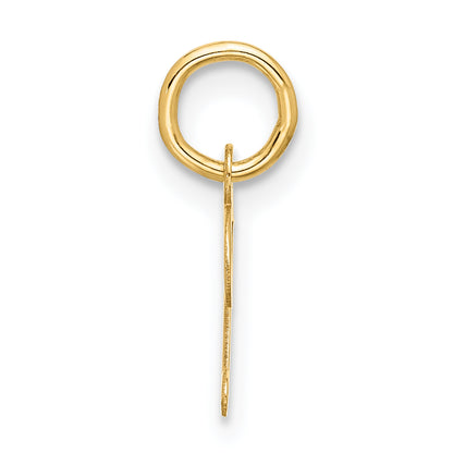 10K Yellow Gold Small Script Initial D Charm