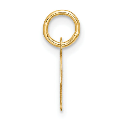 10K Yellow Gold Small Script Initial I Charm