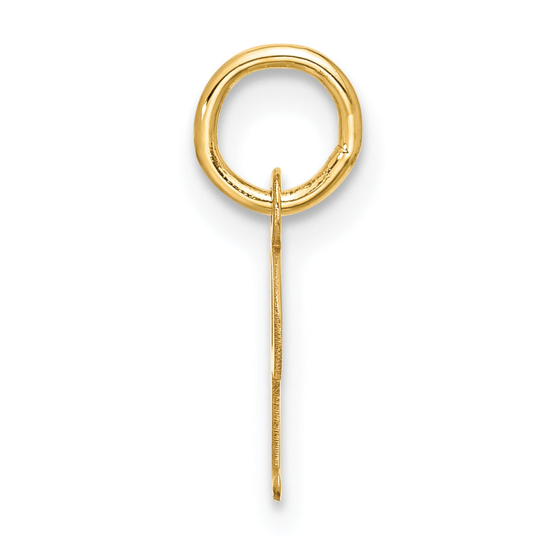 10K Yellow Gold Small Script Initial I Charm