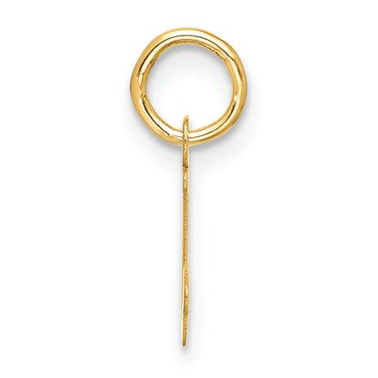 10K Yellow Gold Small Script Initial J Charm