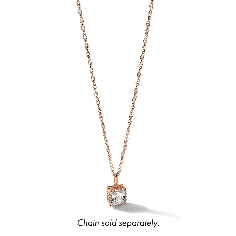 10k-rose-gold-tiara-collection-polished-square-cz-pendant