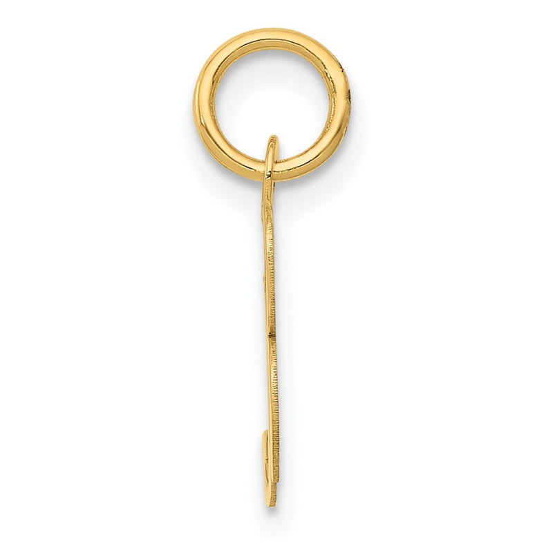 10K Yellow Gold 10K Small Fancy Script Initial B Charm
