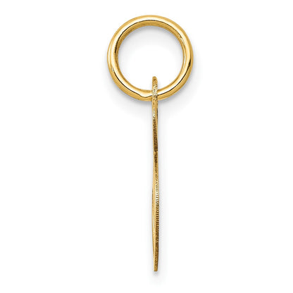 10K Yellow Gold 10K Small Fancy Script Initial S Charm