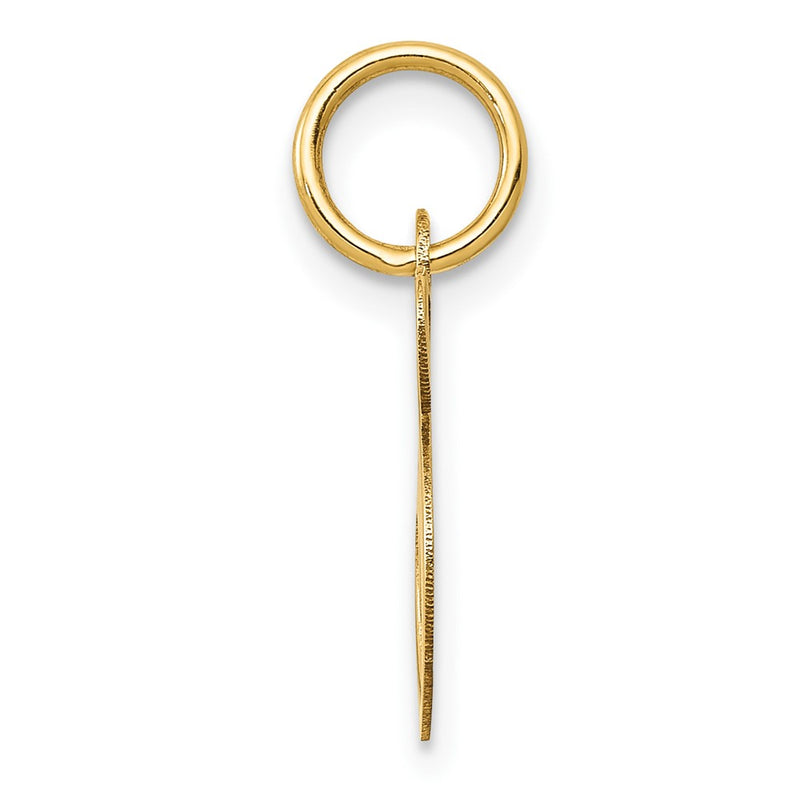 10K Yellow Gold 10K Small Fancy Script Initial S Charm