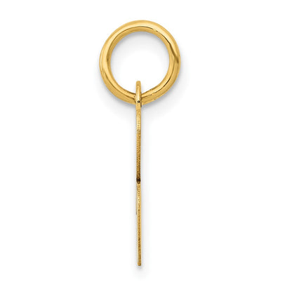 10K Yellow Gold Small Script Initial B Charm