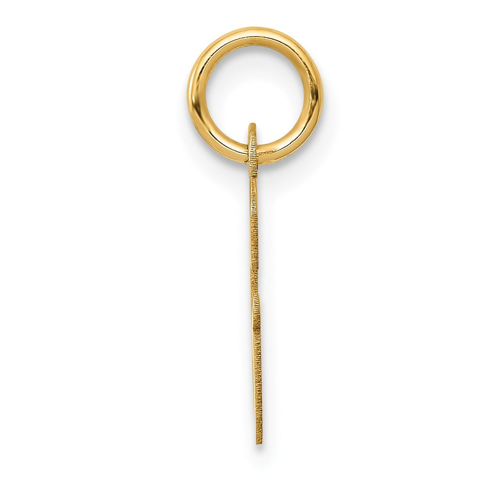 10K Yellow Gold Small Script Initial G Charm