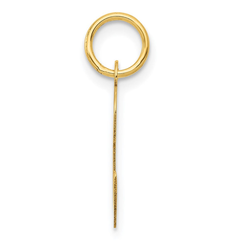 10K Yellow Gold 10K Medium Script Letter C Initial Charm