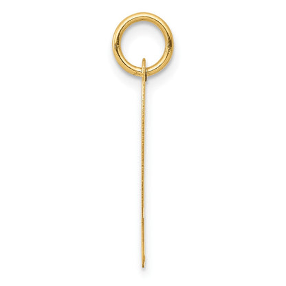 10K Yellow Gold Large Script Letter P Initial Charm