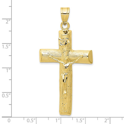 10K Yellow Gold Crucifix Charm