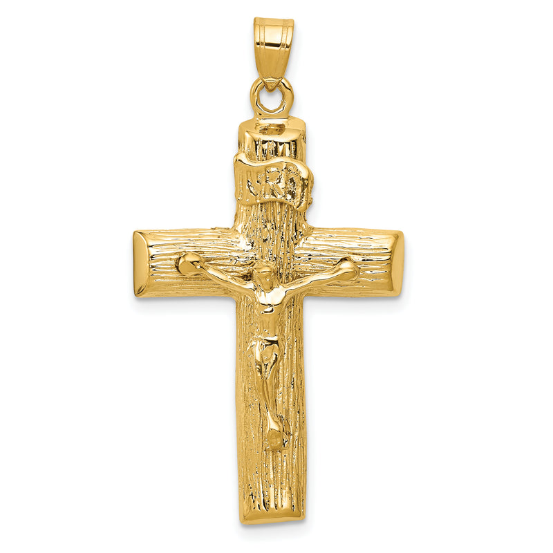10K Yellow Gold Crucifix Charm