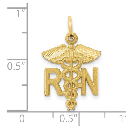 10K Yellow Gold Nurse Charm