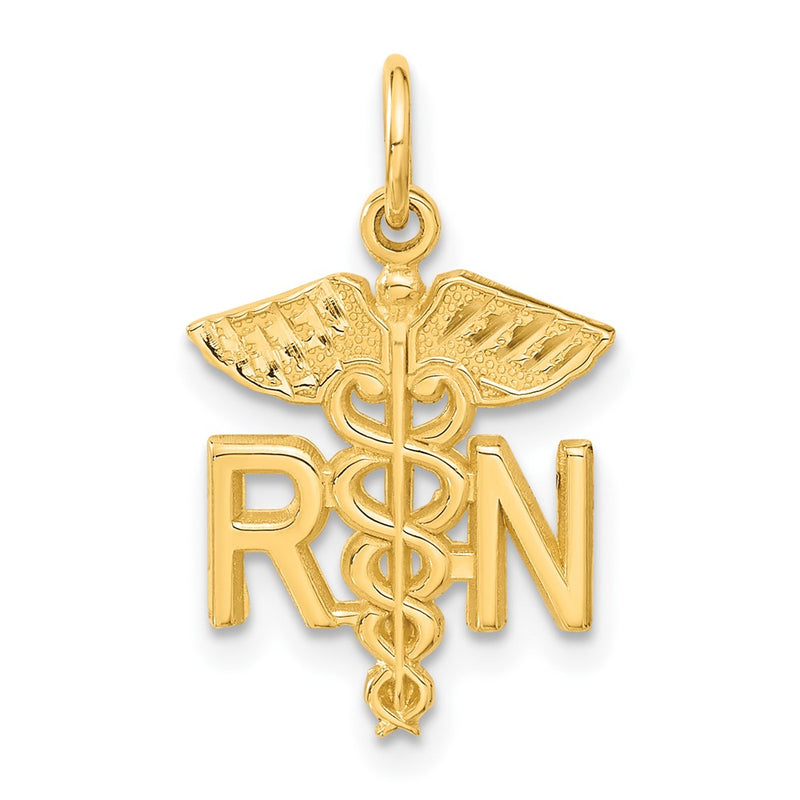 10K Yellow Gold Nurse Charm