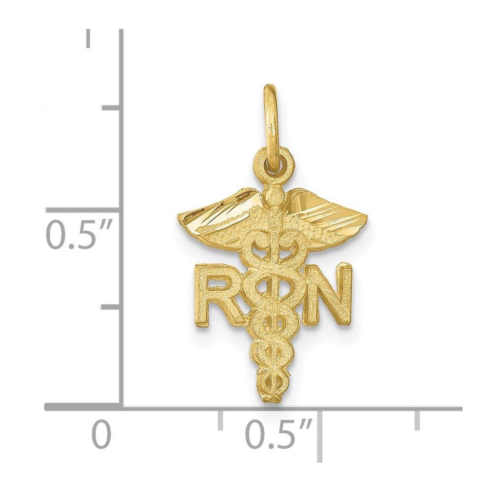 10K Yellow Gold Nurse Charm