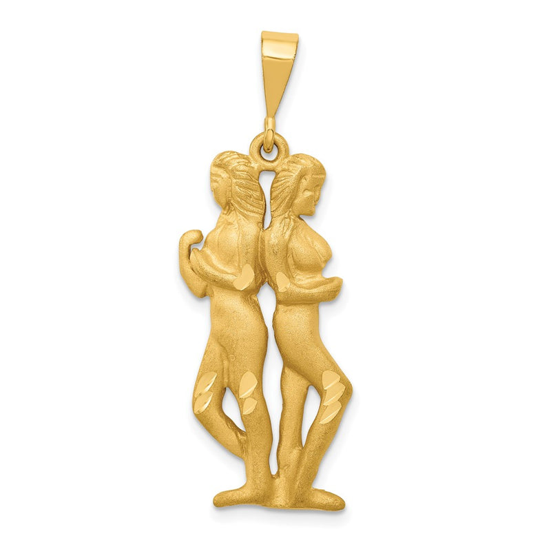 10K Yellow Gold Gemini Zodiac Charm
