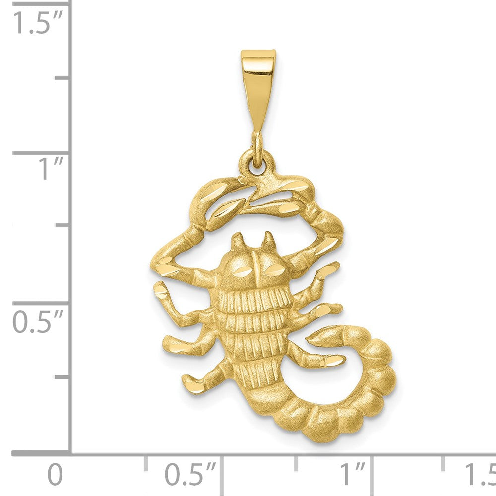 10K Yellow Gold Scorpio Zodiac Charm