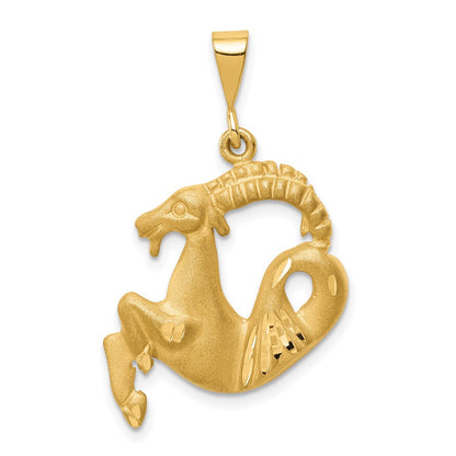 10K Yellow Gold Capricorn Zodiac Charm