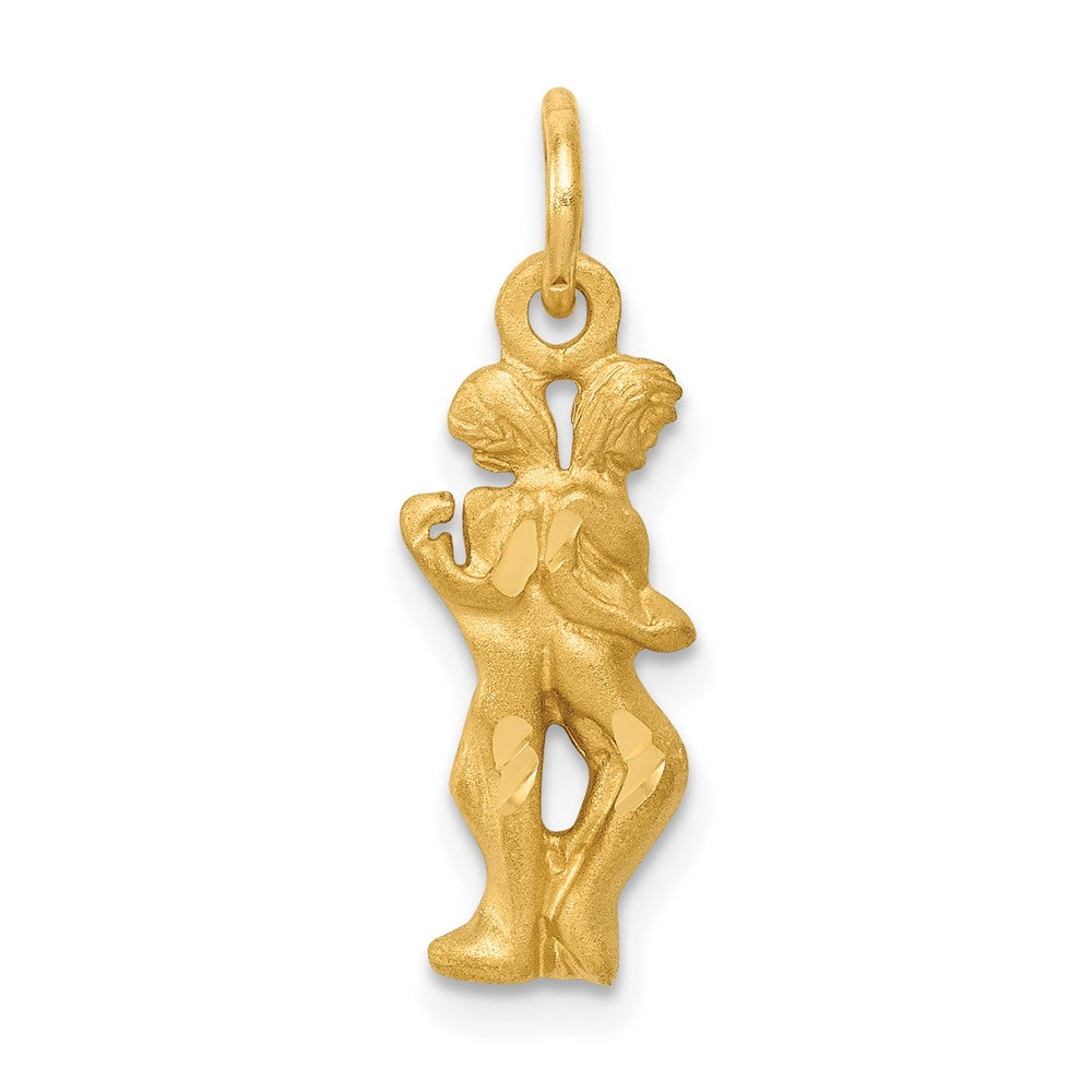 10K Yellow Gold Gemini Zodiac Charm