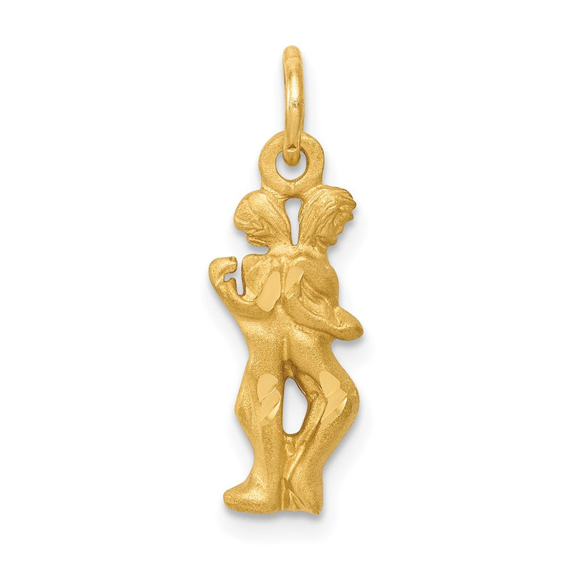10K Yellow Gold Gemini Zodiac Charm
