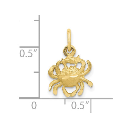 10K Yellow Gold Cancer Zodiac Charm