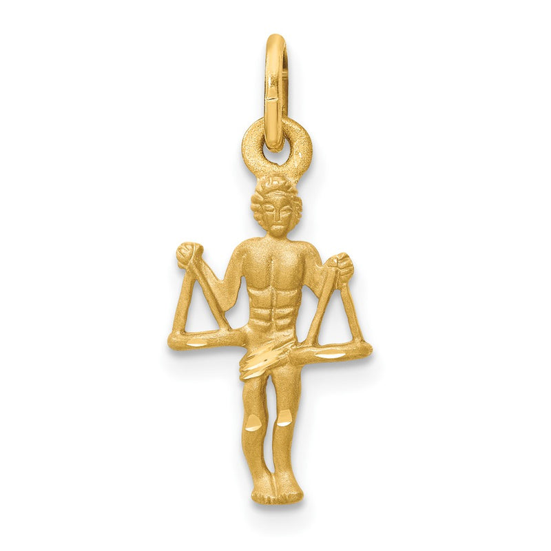 10K Yellow Gold Libra Zodiac Charm