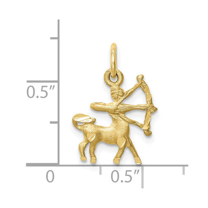 10K Yellow Gold Sagittarius Zodiac Charm