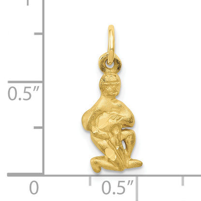 10K Yellow Gold Aquarius Zodiac Charm