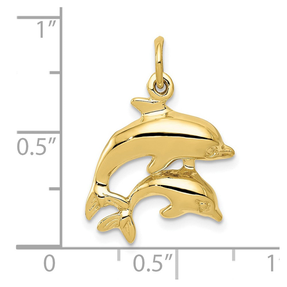 10K Yellow Gold Dolphin Charm