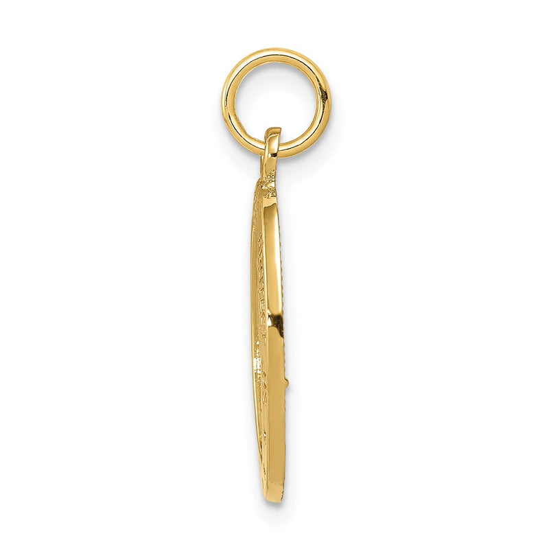 10K Yellow Gold Saint Christopher Medal Charm