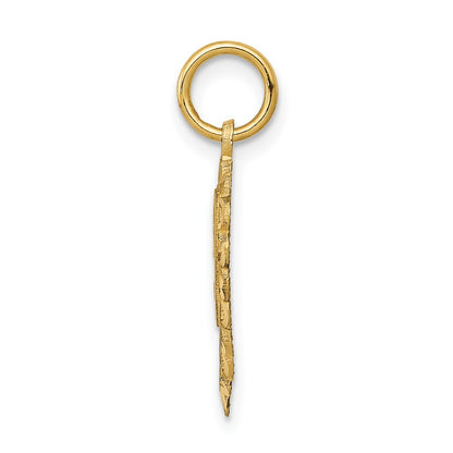 10K Yellow Gold 50 In Heart Charm
