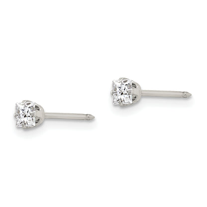 Stainless Steel Inverness 24K Gold-Plated 5mm Ball Post Earrings