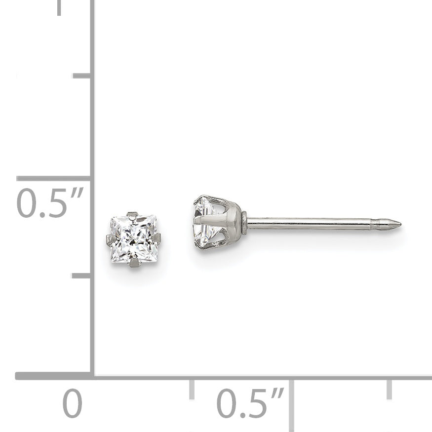 Stainless Steel Inverness 24K Gold-Plated 5mm Ball Post Earrings