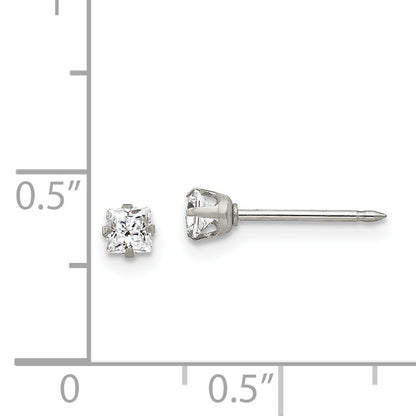 Stainless Steel Inverness 24K Gold-Plated 5mm Ball Post Earrings