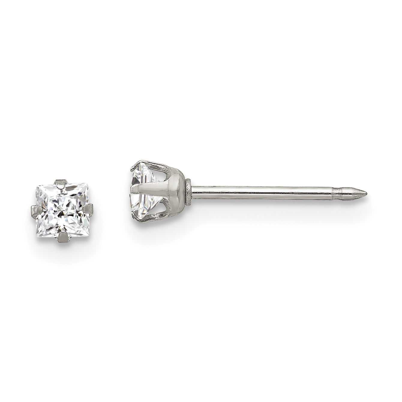 Stainless Steel Inverness 24K Gold-Plated 5mm Ball Post Earrings