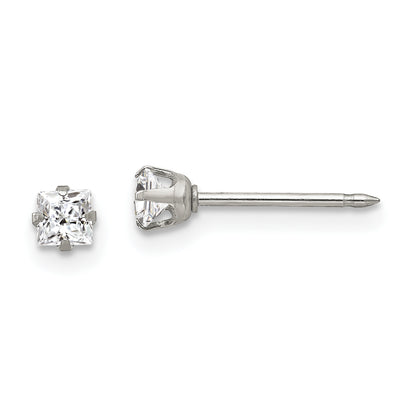 Stainless Steel Inverness 24K Gold-Plated 5mm Ball Post Earrings