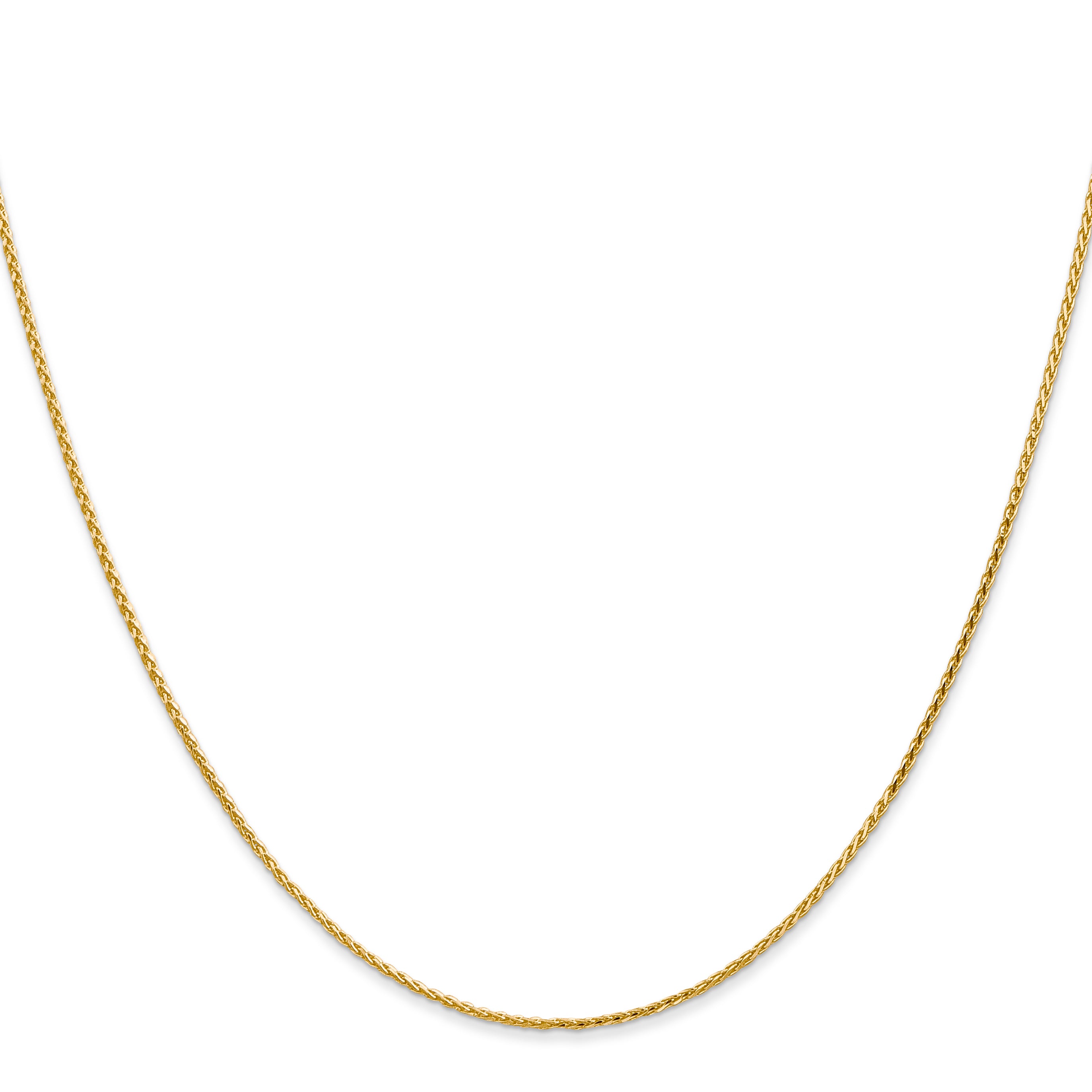 16 Inch 14K 1.0mm D/C Wheat Chain