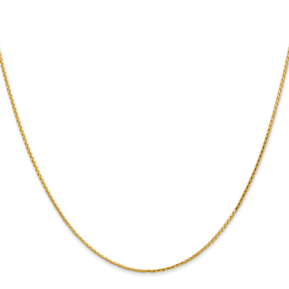 16 Inch 14K 1.0mm D/C Wheat Chain